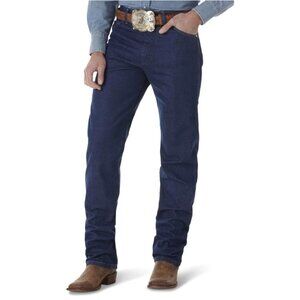 Wrangler Jeans Mens Cowboy Cut 13MWZ Pro Rodeo Rigid Indigo Denim Western 34x34